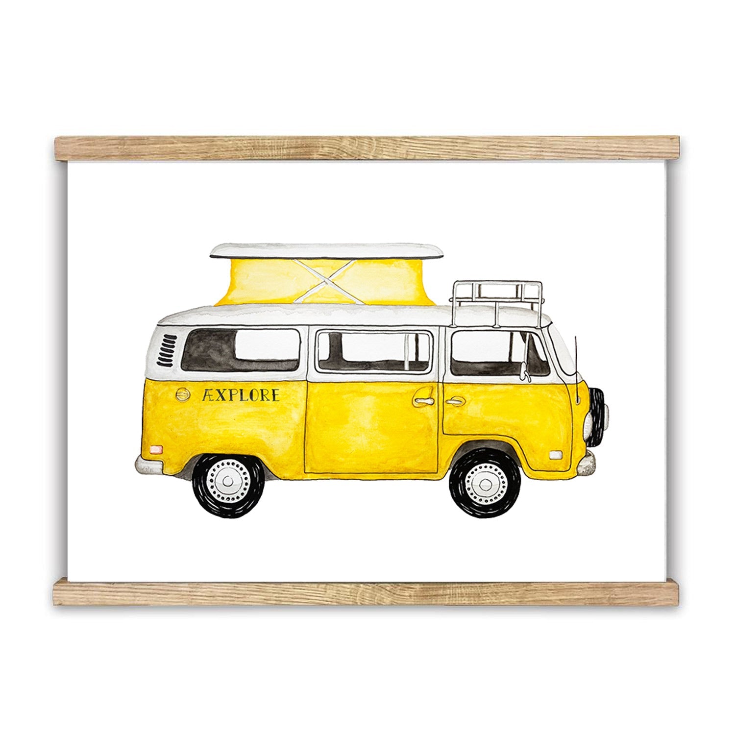 LAKOR Van Life Plakat Poster White