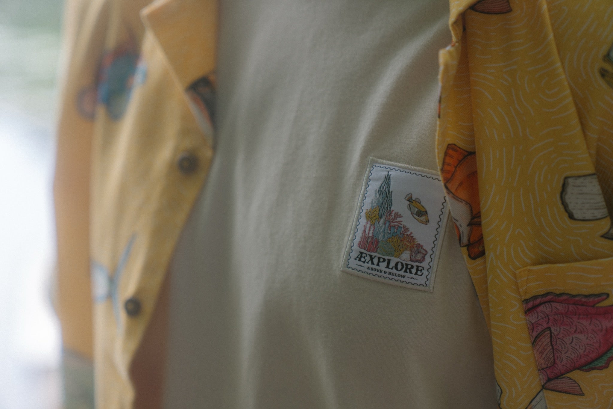 LAKOR Wall of Wonder Patch T-shirt T-Shirt Rainy Day