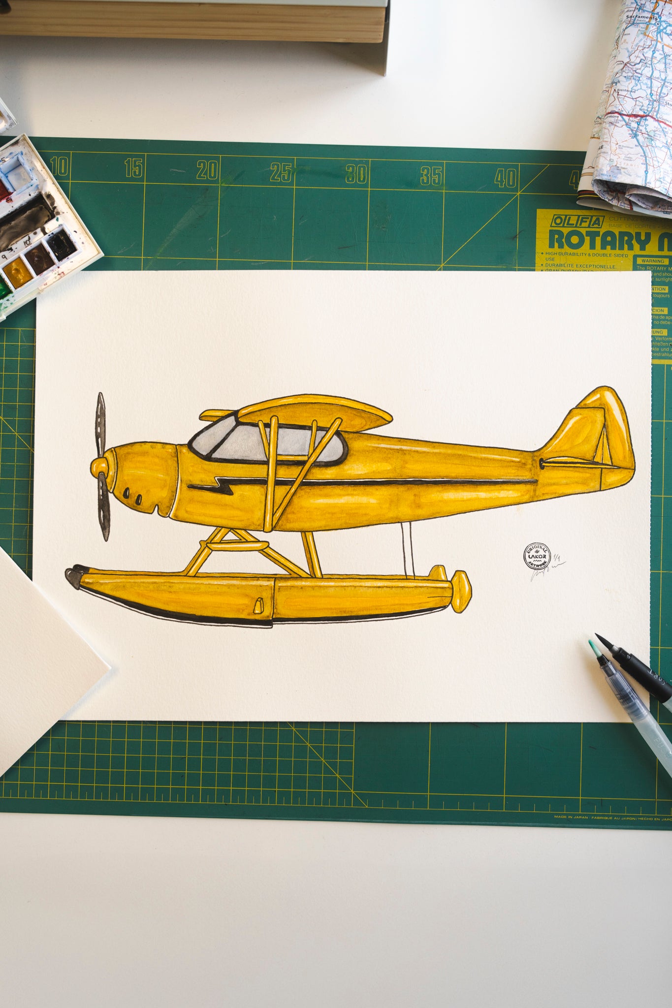 LAKOR Water Plane Original Poster White