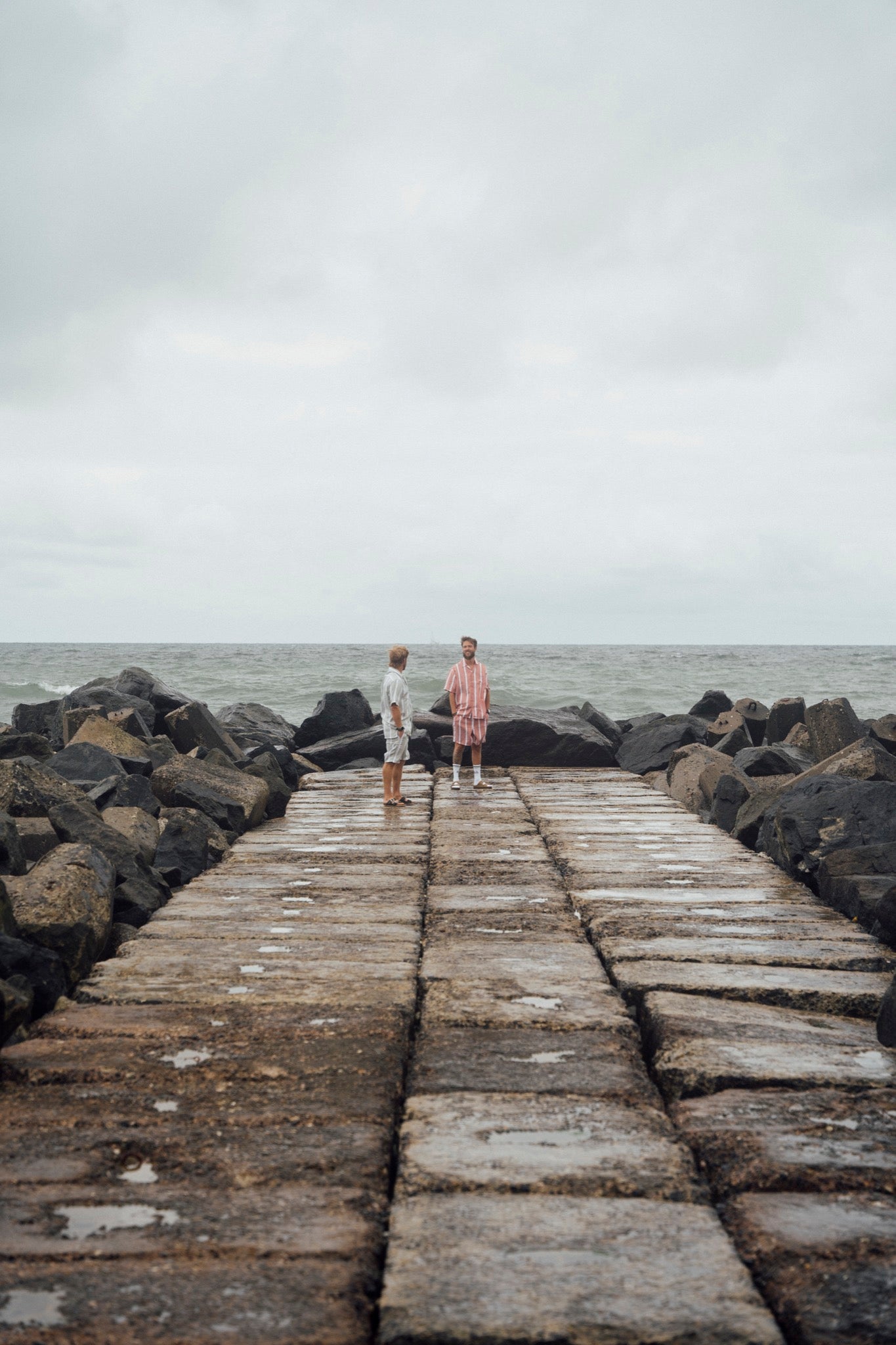 LAKOR Wide Stripe Shirt Short Sleeve Shirt Desert Sage