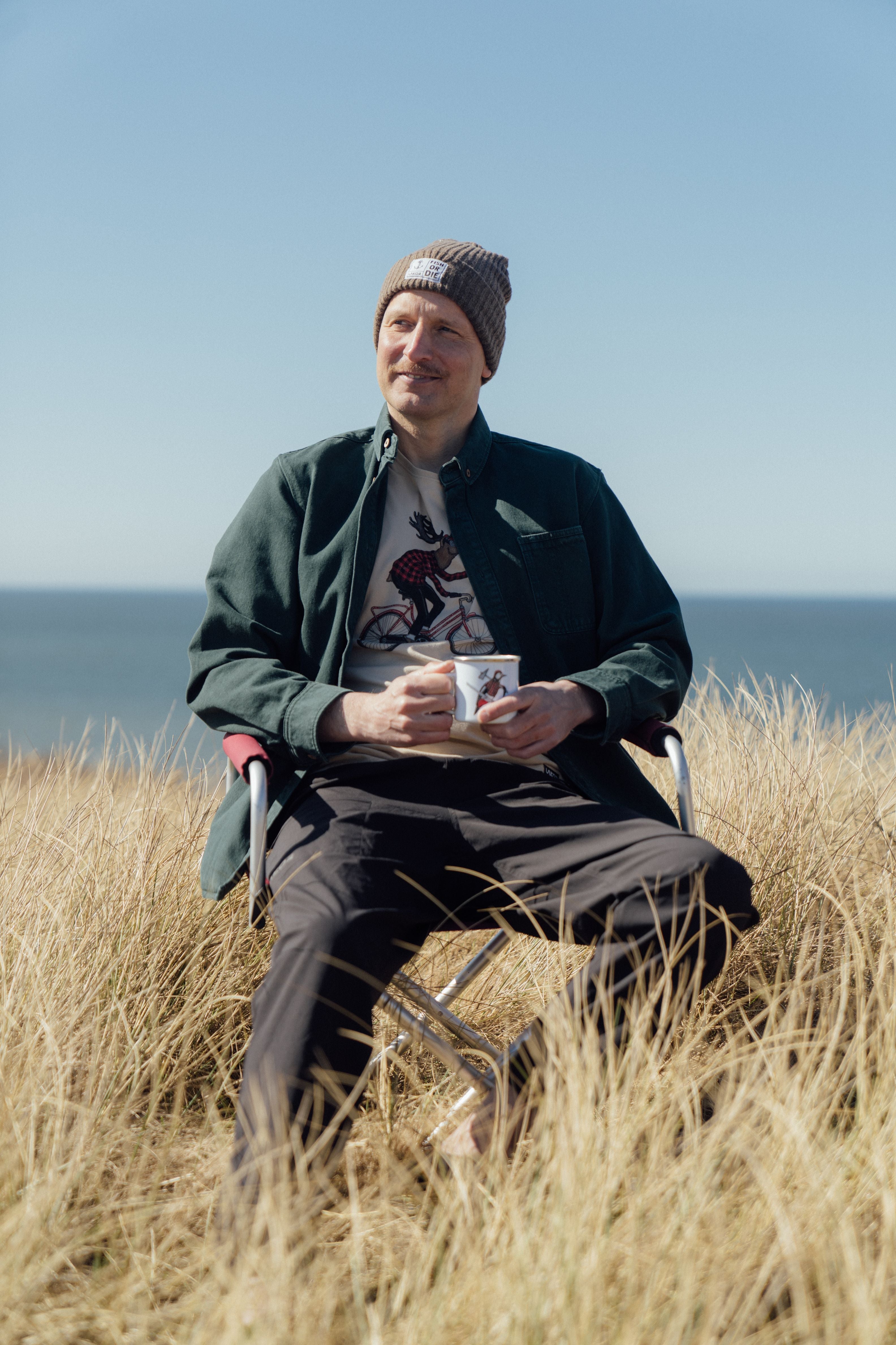 LAKOR Woodpecker Emaljekrus Mug White