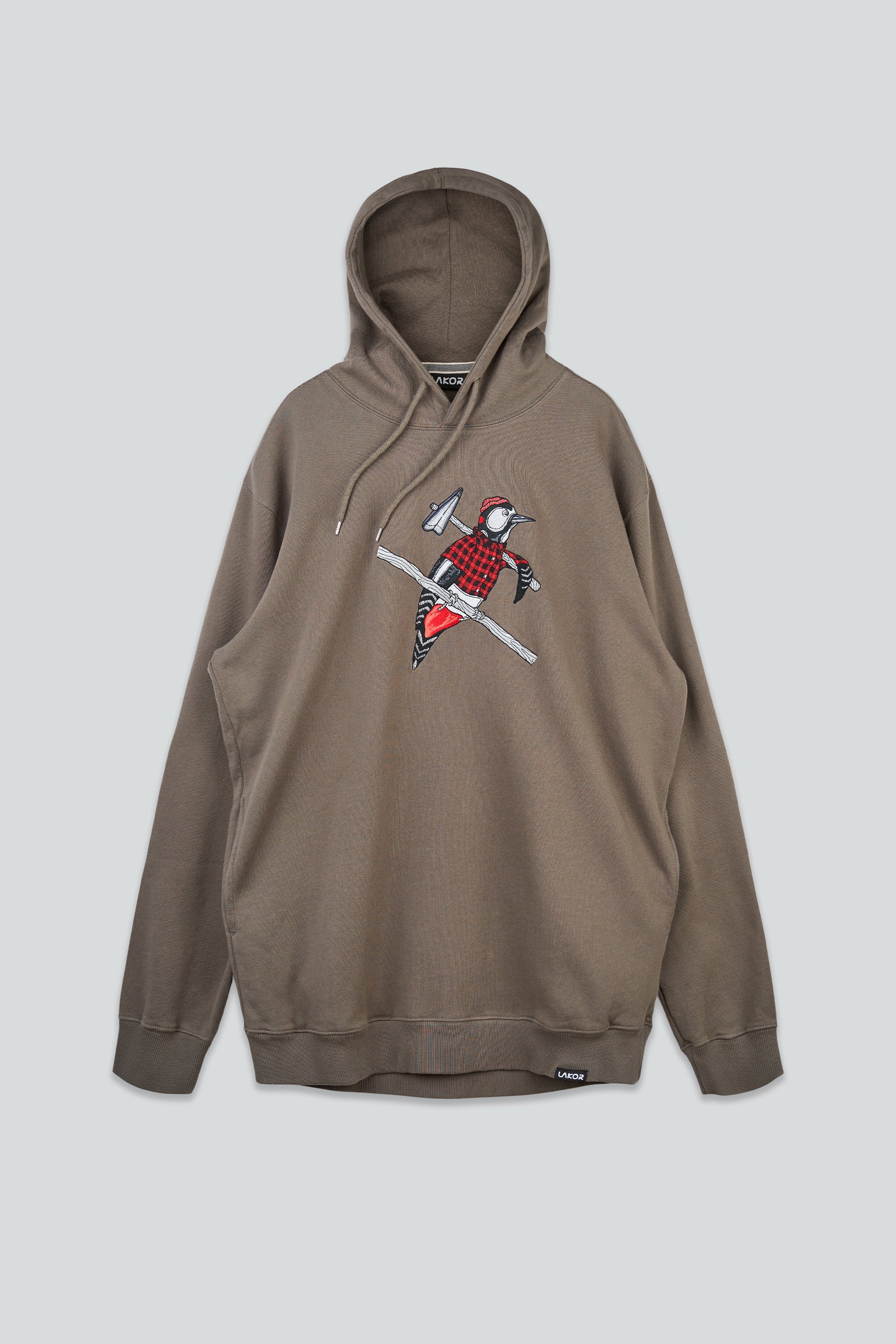 LAKOR Woodpecker Hoodie Sweatshirt Morel