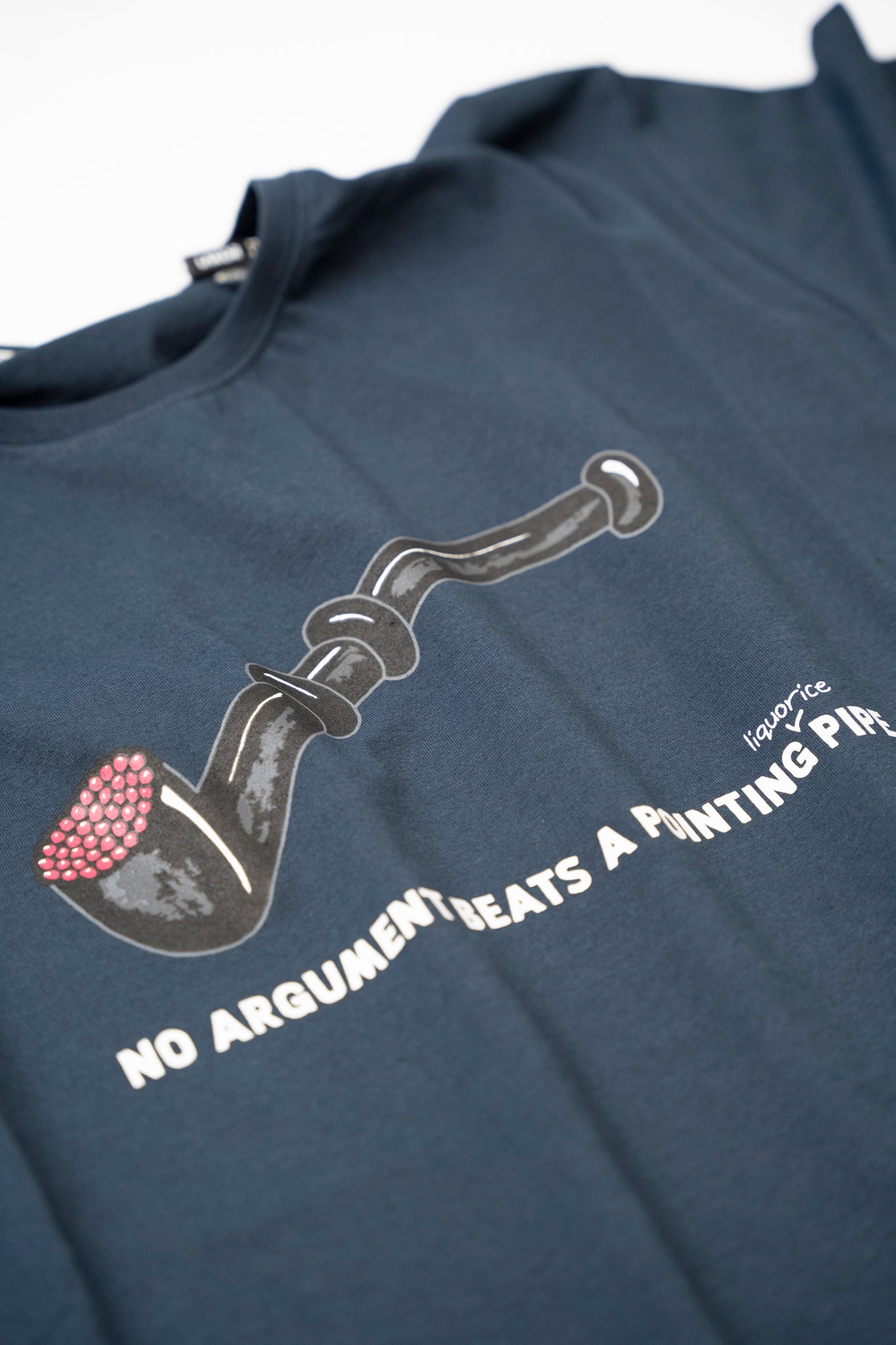 genvinde plasticitet Bering strædet Lakridspibe T-shirt (Navy)