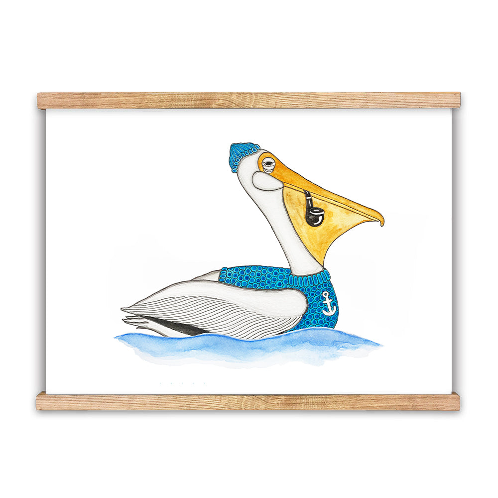Sailing Pelican Plakat