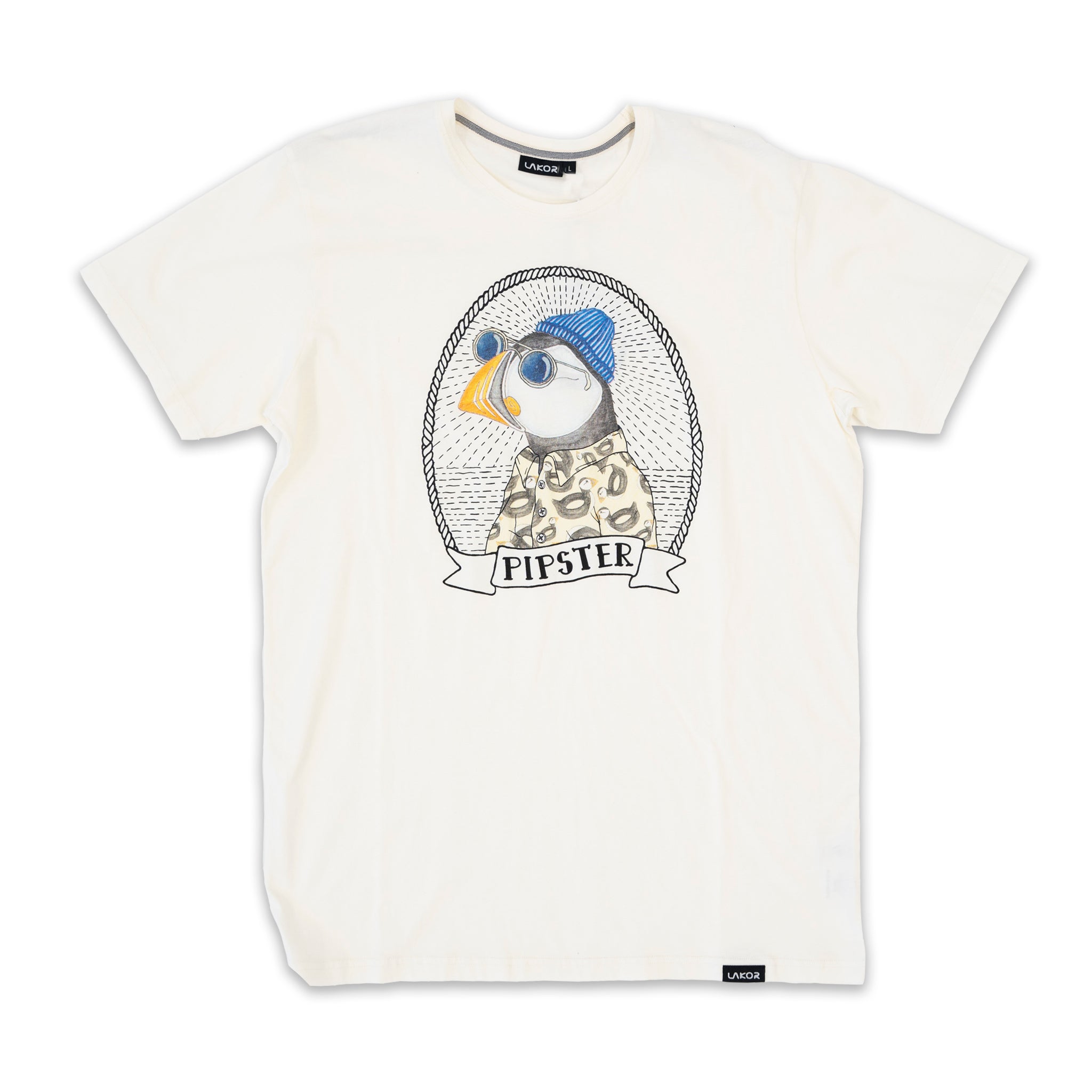Puffin Pipster T-shirt (Off White)