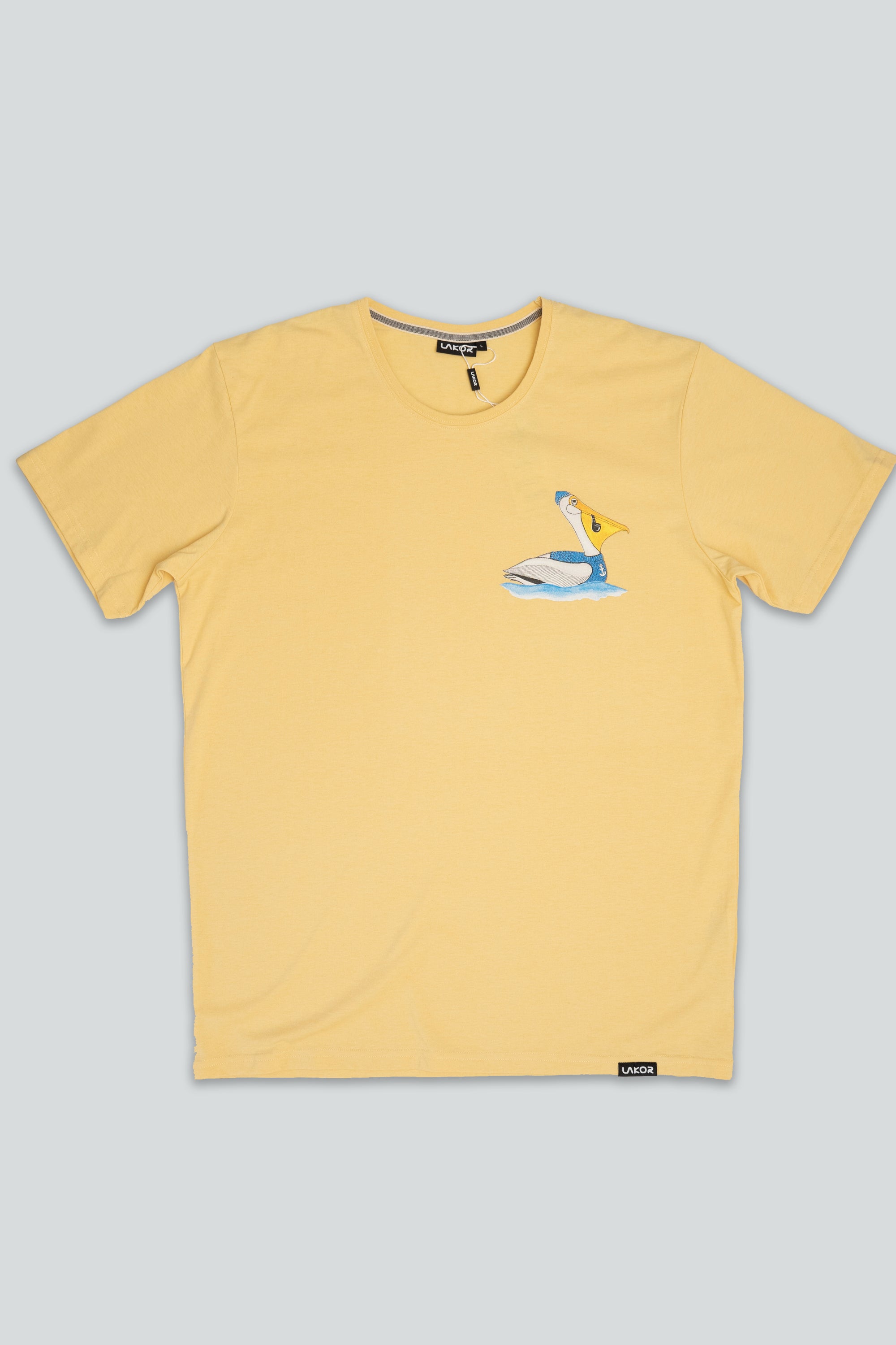 Sailing Pelican T-shirt (Light Yellow)