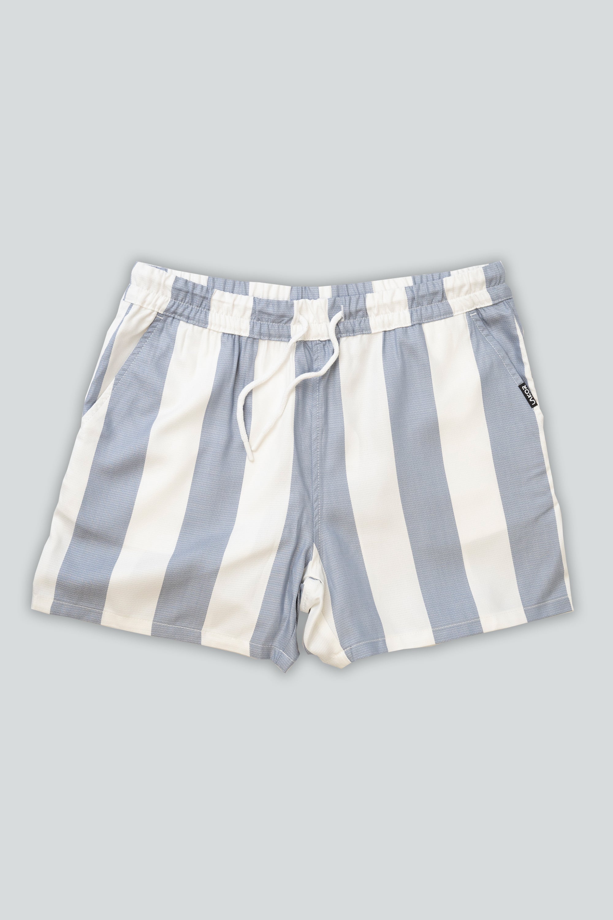 Bold Stripes Shorts (Light Blue)